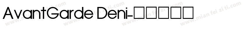 AvantGarde Deni字体转换